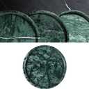 Natural Marble Round Tray - 8 Inch Decorative Tray for Bathroom, Vanity, Jewelry, Decor | Perfect for Organizing Perfume, Rings, Fragrance, and Home Decoration (Green)