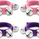 EASTROCK Wrist Bells Jingle Bells Christmas Musical Rhythm Wrist Shaking Percussion Orchestra Rattles (Pink+Purple)