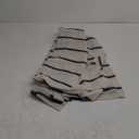 Clean Window Twill Stripe Anti-Dust Allergy/Pet Friendly Anti-Dust Sheer Curtain Panel, 52" x 84, Black/Linen