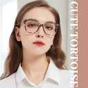 Cat Eye Reading Glasses for Women Stylish Oversized Readers with Spring Hinges 1.0 1.25 1.5 1.75 2.0 to 3.5 4.0