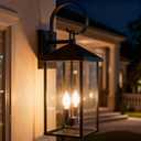 Large Outdoor Wall Lights Fixtures Wall Mount, 21.65" Large Outdoor Lanterns for Porch Light Fixture 2-Light, Modern Exterior Lighting Fixtures with Clear Glass for Outside Patio House