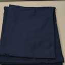 Amazon Basics Lightweight Super Soft Easy Care Wrinkle Free Microfiber 3 Piece Bed Sheet Set with 14-Inch Deep Pockets, Twin, Navy Blue, Solid, Kids, Men & Women Bedding