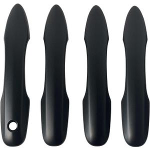 Door Handle Cover Trim Compatible with Toyota Camry 2018-2025 /Corolla 2019-2025 /Avalon 2019-2022 /Pruis Hatchback 2016-2024 Accessories Exterior Door Handles without Smart Key Holes Matte Black ABS