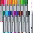 Mr. Pen - 40 Colorful Fineliner Pens (0.4mm), Art & Writing, Smooth Fine Tip Drawing Pens, Fine Line (Assorted Colors)