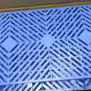 Kerbaeo Interlocking 6 Pcs Plastic Pallets for Basement Storage with Moisture Proof & Breathable Grid, Lightweight Floor Pallets for Garage, Supermarket, Indoor & Outdoor Use, 23.6"x11.8"x1.18", Blue | Breathable material