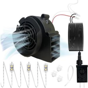 Halloween Inflatable Fan Replacement, Adapter for Christmas Inflatable Outdoor Decoration Blower for Xmas Blow Up Holiday Yard Inflatables, 0.5A Fan 0.75A Plug for Small Christmas