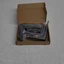 12 Pack - L 5" x H 4" x W1.5, 5mm Thick Black L Shelf Bracket, Iron Shelf Brackets, Metal Shelf Brackets, Floating Shelf, Shelf Supports with Screws