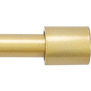Curtain Rods for Windows 66 to 120 Inches, Adjustable Gold Curtain Rod for Outdoor 1 Inch Heavy Duty Modern Window Rods with Aluminum End Caps for Farmhouse Kitchen Bedroom Living Room
