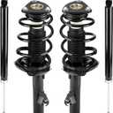 Front & Rear Strut Shock Assembly w/Coil Spring for Mazda 3 2004-2010 Exc. MazdaSpeed, for Mazda 3 2.0L 2.5L 2011-2013, Replace 172263 172264 343412, Left & Right, 4PCS
