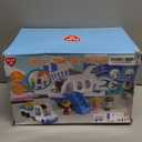 PLAY Airplane Toy for Kids - Toddler Airplane Toys Travel Plane Toys for Kids 2+ Years Old with Small Figures & Baggage Carrier, Musical Toy Airplane with Lights for Boys Girls Gifts Birthday (Blue)