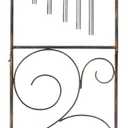 Garden Trellis with Plant Stands, 48 Metal Detachable Hummingbird Plant Pot Trellis with Wind Chimes for Climbing Plants Outdoor Lawn Patio Porches Decor