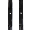 CRAFTSMAN CMXGZAM110106 Mulching Blade for 46-Inch Cutting Decks, Lawn Tractors and Zero-Turn Riding Mowers, OE #04268, Set of 2