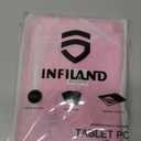 INFILAND Rotating Case for Samsung Galaxy Tab S10 Lite/ S10 FE/ S9 FE 5G 10.9 Inch/Tab S9 11 Inch 360 Cute Glitter Cover with Clear Back, S Pen Holder for Girls, Kids, Woman (Pink)