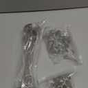 Teling 36 Pieces Table Number Holders 3 Size Place Card Holder Name Numbers Menu Memo Note Card Picture Photo Clip Stand Table Sign for Wedding Anniversary Party Display(Silver)