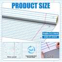 Motiskyy 3 Rolls Lined Notebook Bulletin Board Paper 4 X12 ft Fade Resistant Paper Roll for Classroom Decor Straight Border Trim Lined Pattern Borders for School Classroom Bulletin Board Chalkboard
