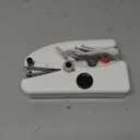 Handheld Sewing Machine for Beginners, Portable Mini Sewing Machine with Two Speed Modes, Easy to Operate and Fast Stitch Suitable for Clothes, Fabrics and Quick Home Repairs (White)