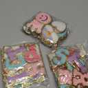 84 Pcs Chenille Letter Patches Self Adhesive for Backpacks,Geegomix Chenille Patches Iron on Letters for Clothing,Embroidered Patches Sticker Letters for Bags Hats Varsity