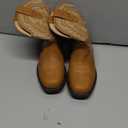 DREAM PAIRS Toddler Little Boys Girls Cowboy Boots Kids Western Square Toe Riding Mid Calf Boots, Size 9 Toddler  (Camel/Light Brown)