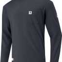 FR Shirts for Men 6.5oz Lightweight Fire Resistant Shirts for Men Long Sleeve NFPA2112/CAT2 (Black, L)