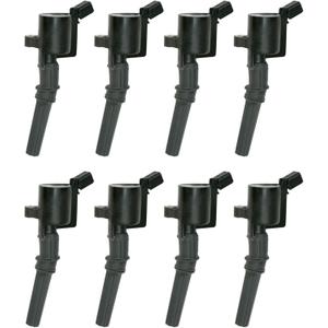 Ignition Spark Plug Coil Coils (8) for 5.4L 6.8L V8 DG508 FD503 Coil Pack(dg508, Black)