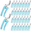 Chumia 30 Garden Flower Shears Pruning Scissors Heavy Duty Plant Scissors Trimming Garden Clippers Hand Tree Pruner for Yard Gardening Plants Hedge Flower Tree Cutting Secateurs (Blue)