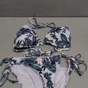 American Trends Women's String Two Piece Halter Top Triangle Bikini Set with Tie Side Bottom Sexy Swimsuit Bathing Suits.S