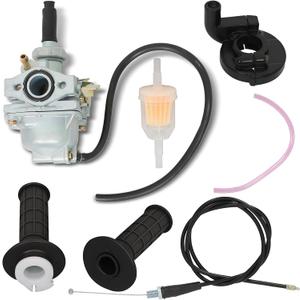 Carburetor and Handle Grip Bar and Throttle Cable Replacement for Honda CRF50F XR50R Z50 Z50A Z50R Carb