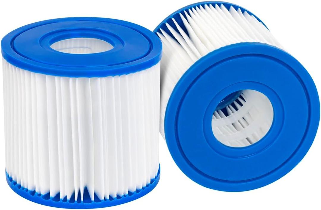 Pool Filter Cartridge Spa Filter for Type D,Compatible with Summer Waves P57100102 SFS-350, RP-350, RP-400, RP-600, RX-600, SFS-600, 2 Pack