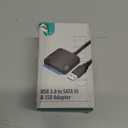 SATA to USB 3.0 Adapter, External Hard Drive Converter Cable for 2.5" 3.5" HDD, SSD with Power Supply