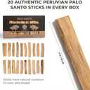 Palo Santo Sticks from Peru 20 Sticks, Large Pack - 100% Natural Spiritual Cleansing Palo Santo Smudge Sticks, Sustainably Hand Picked