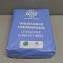 Accompagner Waterproof Reusable for Adults and Pets Washable Pee Pads for Dogs Changing Pad Large Dog Bed Size Adults Incontinence Bed Pads - Non-Slip Leak-Proof (Blue, 4Pack-36" x36")