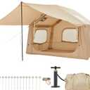 Inflatable Tent for Camping, Air Glamping Tent with Skylight, 10.5ft x 8.2ft