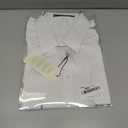 J.VER Womens Button Down Shirts Stretch Wrinkle Free Formal Short Sleeve Dress Shirt Summer Work Blouses Business Casual Tops (Large, White)