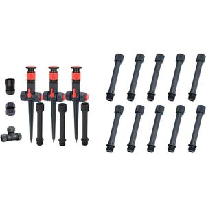 Eden 96093 Multi-Adjustable Flex Design Garden Sprinkler Set with Extensions, Great for DIY Gardening