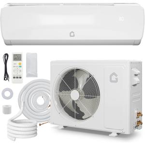 19 SEER 12000 BTU Split Air Conditioner, Ductless Mini-Split Inverter A/C Heat Pump System 115V, 42dB Ultra-Quiet, 3-in-1 Cooling/Heating/Dehumidifying, 25ft Pre-Line Set, White