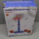 Toddler Basketball Hoop with Electronic Scoreboard/LED Rim/3 Balls, Adjustable Height Indoor Mini Basketball Hoop for Kids 1-3, Outdoor Poolside Sport Toy, Birthday for Boys Girls