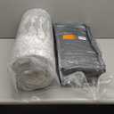 Dual Layer 4 Inch Bamboo Memory Foam Mattress Topper Queen Size, 2 Inch Thick Soft Quilted Pillow Top Cover Plus 2 Inch Charcoal Gel Memory Foam Mattress Pad for Back Pain Relief