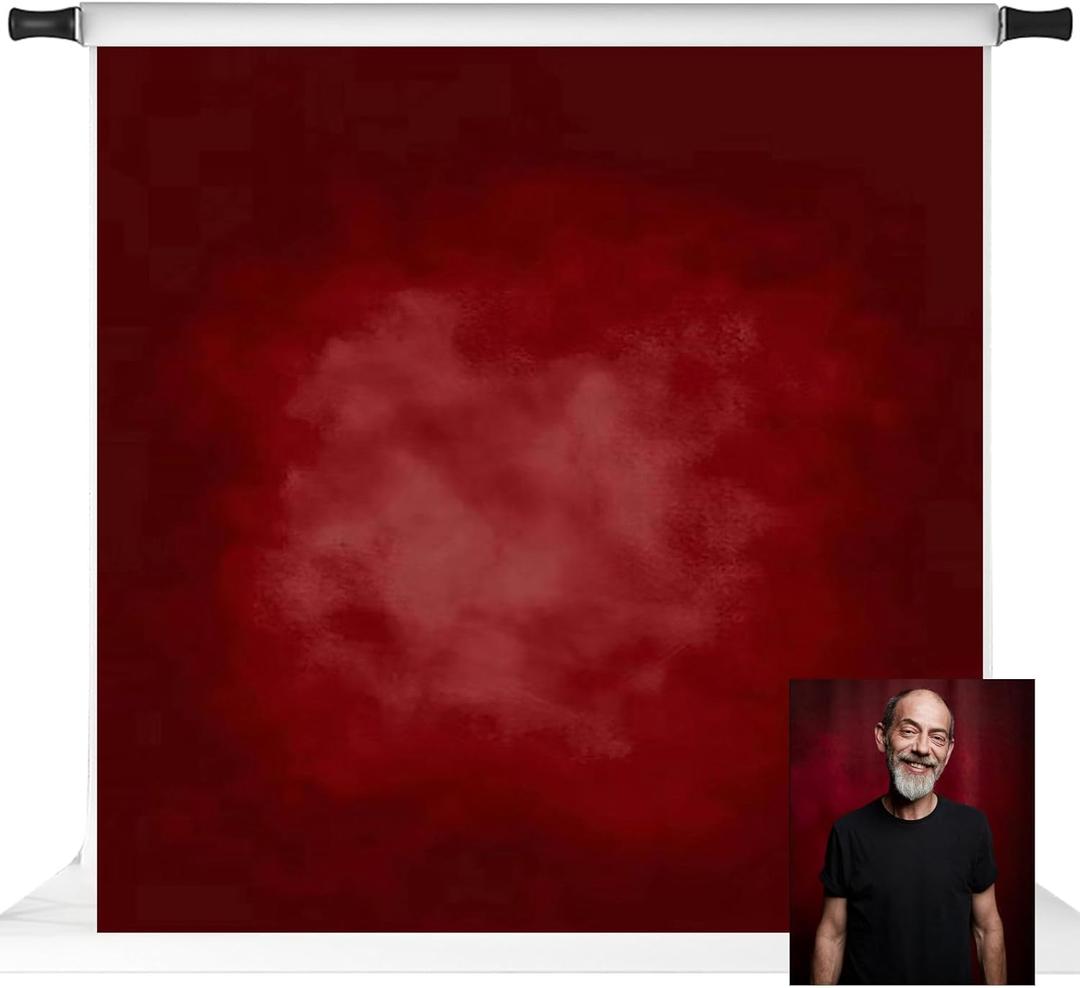 Kate Red Photography Backdrops Abstract Photo Backdrop Poratrait Background for Photoshoot, 10x10ft