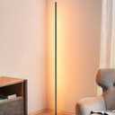 EDISHINE Floor Lamps for Living Room, Remote Control & Foot Switch Corner Floor Lamp, 10%-100% Dimmable Standing Lamp with 7 Color Temperature, 57.5" Tall Floor Lamp for Bedroom, Office, Black