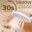 HAPAIS Steamer for Clothes,1800W Standing Garment Steamer 30s Fast Heat,90° Rotating Ironing Board,2L Tank for All Fabrics like Silk,Heavy Duty Double Pole Professional Clothes Steamer for Family
