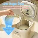 Akureo 5 cup Low Suger Rice Cooker with 304 Stainless Steel Steamer Basket, 2.5L mini Small Rice Cookers, Smart Control Multifunction, Cooking & Warmer