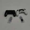 Matbip 2 Pack wireless controller for P4, wireless P4 controller with dual vibration, Turbo, type-c port (Black and White) Radio