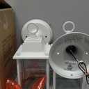 WISBEAM White Outdoor LED Wall Lantern, 2 Packs Outdoor Porch Light Fixture, Aluminum Housing Plus Glass, Wet Location Rated, ETL Qualified, 3000K