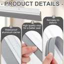FoldTier 4 Pcs All-Season Door Sweep for Bottom of Exterior and Interior Door, 1-3/8 x 36 Inch, Aluminum Alloy and Rubber, Ideal for Residential and Commercial Use