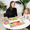 24 Sheets Valentine's Day Make a Face Stickers, Sweet Love Party Games Decal Mix and Match Sticker, Make Your Own Valentine Stickers DIY Crafts for Valentine's Day Party Supplies Rewards