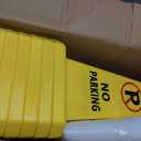 10 Pack No Parking Cones 26 Inch Four Sided Safety Traffic Signs Yellow