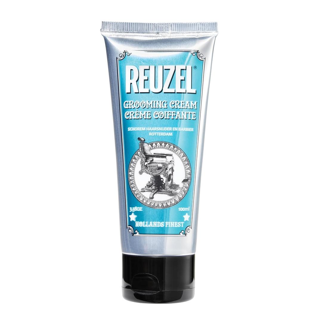 REUZEL Grooming Cream, Pilable Natural Light Hold, Adds Texture and Definition, Moisturizing, Weightless, Easy To Wash Out, Water Based Formula, Sugary Rum Scent, 3.38 oz