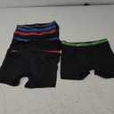 Hanes Boys' Big Performance Tween Boxer Brief Pack, X-Temp Mesh Stretch Underwear, Black, 6-Pack, XL