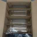 Rubbermaid Brilliance Glass Food Storage Containers, 3.2 Cup, Set of 4, BPA-Free, Leak-Proof, Clear