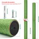 Cat Scratching Post Replacement for Cactus Cat Tree & Tower, Green 2 PCS 15.7in, Natural Sisal Replacement Parts with M8 Screws, Cute Green Cat Tree Refurbishment